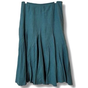 Ann Taylor LOFT Size 20 Teal A-line Full Long Ekirt